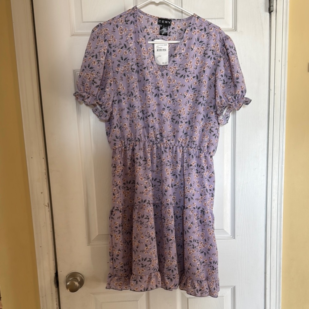 Cemi Lilac Floral Dress
